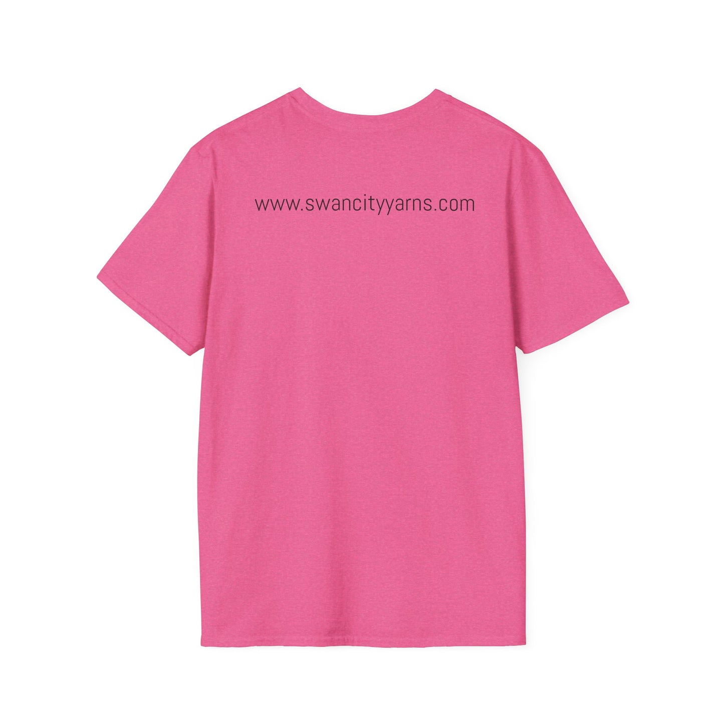 Swan City Yarns Unisex Softstyle T-Shirt - Fun & Colorful Yarn Lover Tee
