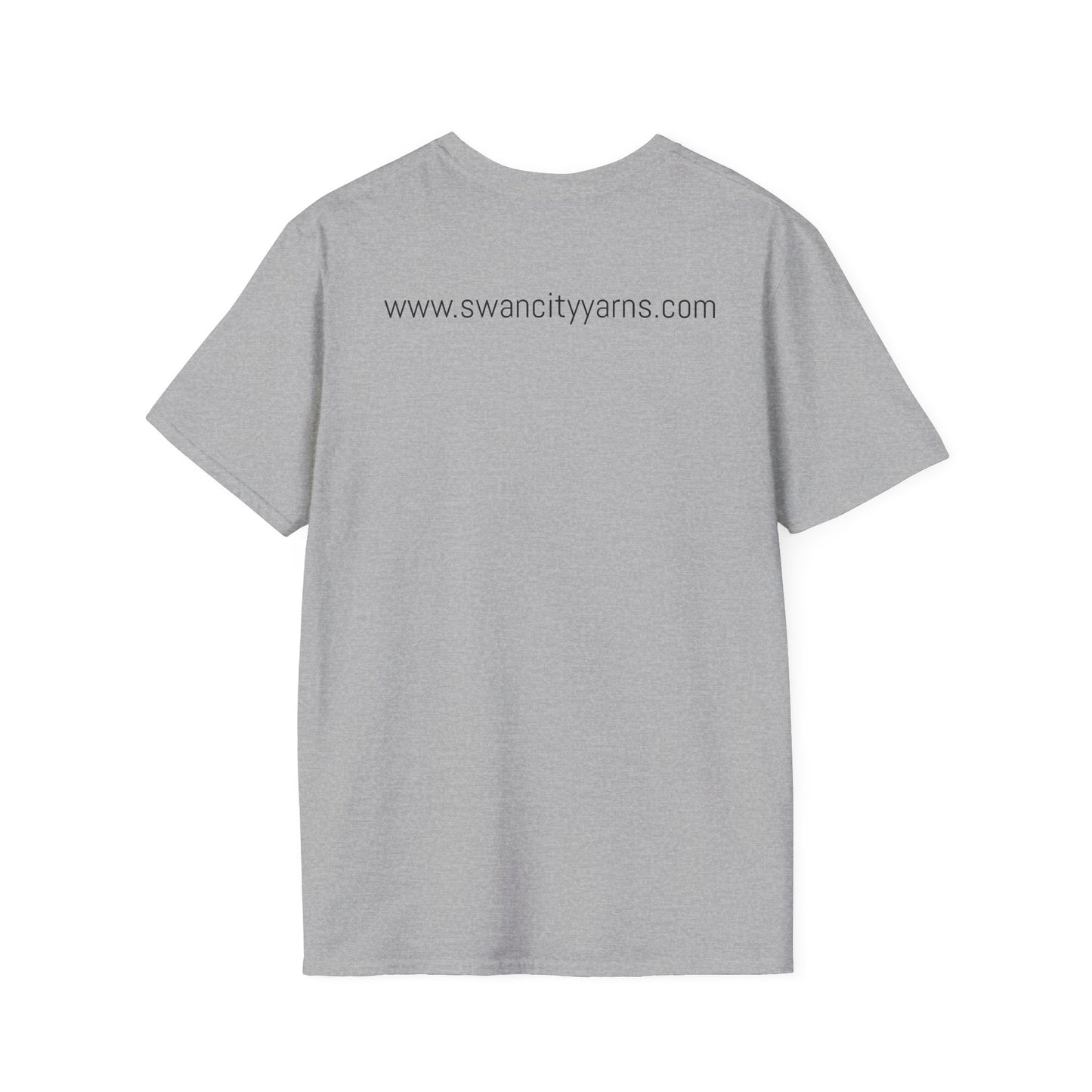 Swan City Yarns Unisex Softstyle T-Shirt - Fun & Colorful Yarn Lover Tee