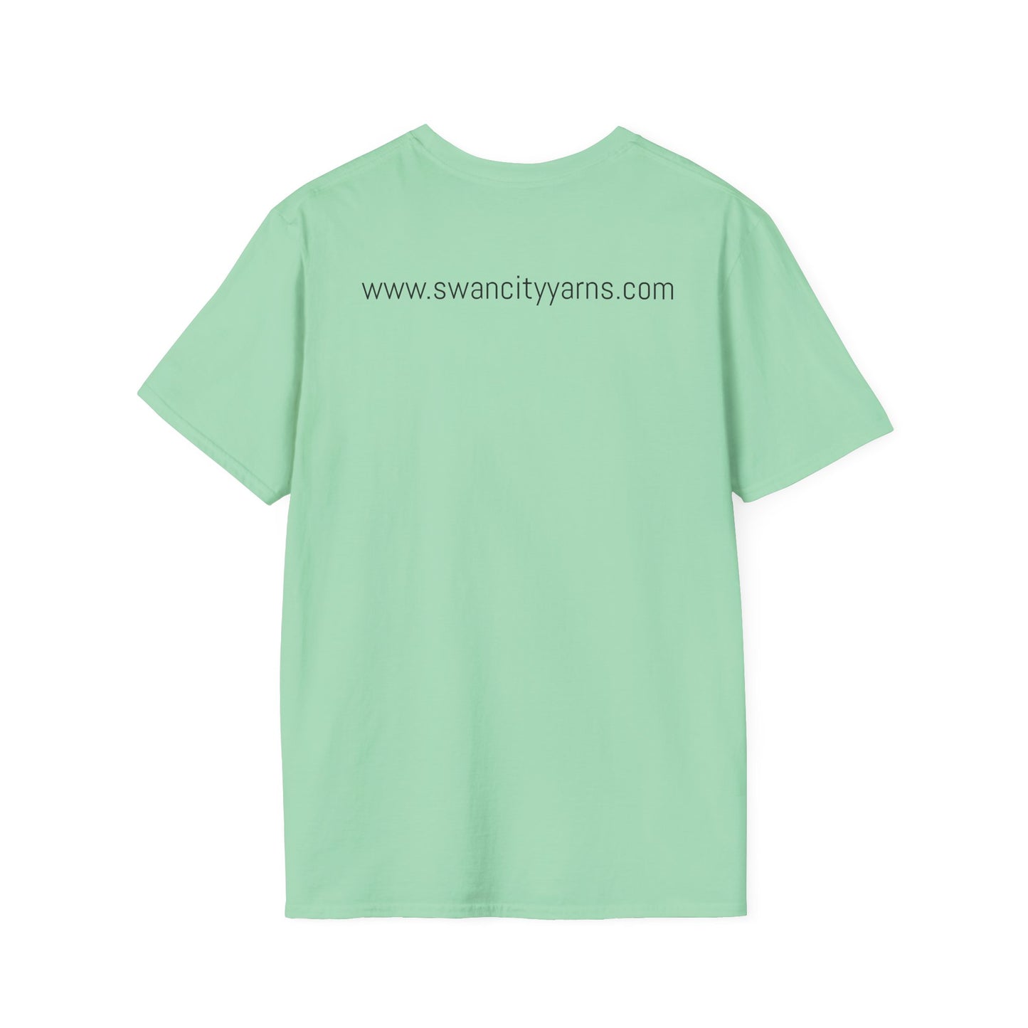 Swan City Yarns Unisex Softstyle T-Shirt - Fun & Colorful Yarn Lover Tee