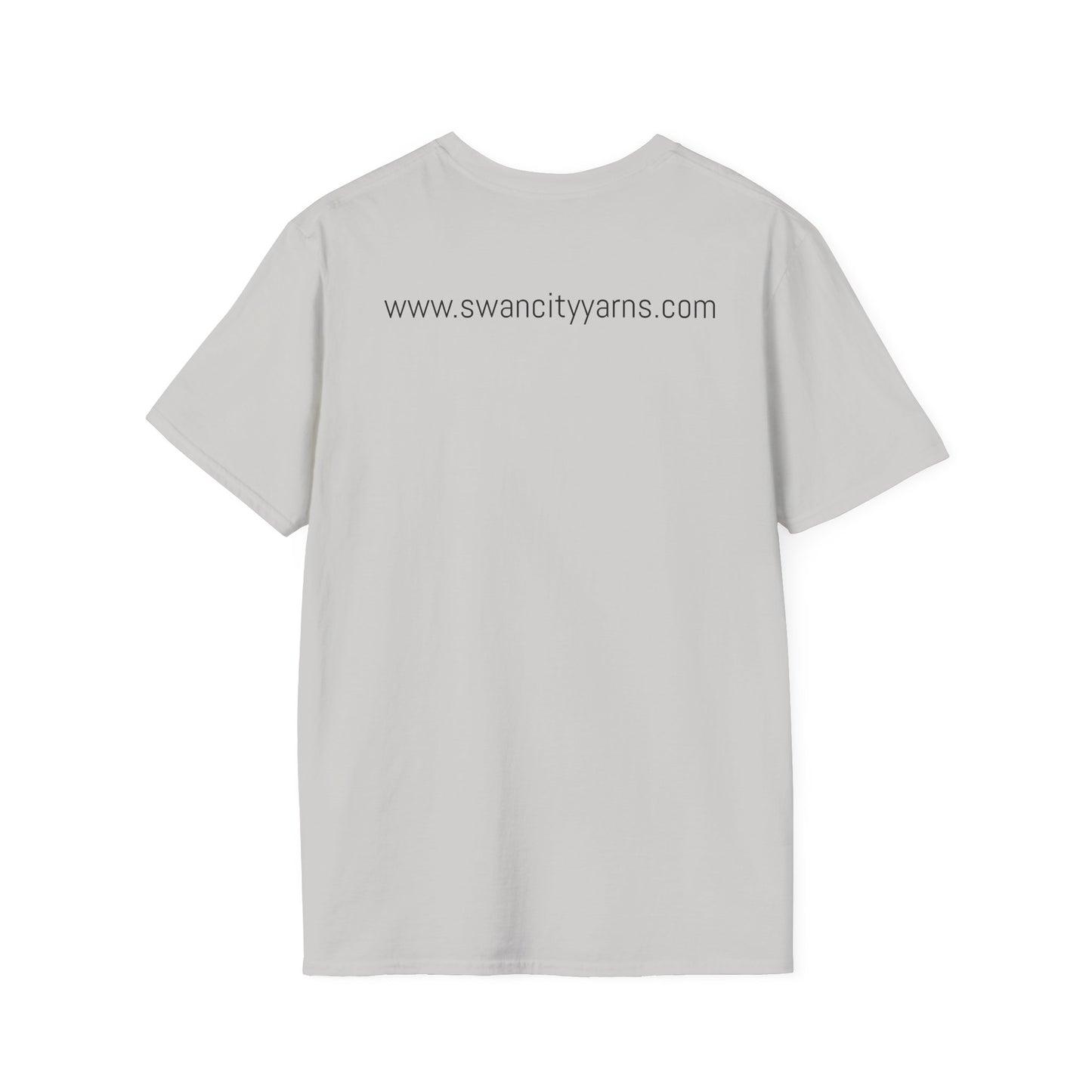 Swan City Yarns Unisex Softstyle T-Shirt - Fun & Colorful Yarn Lover Tee