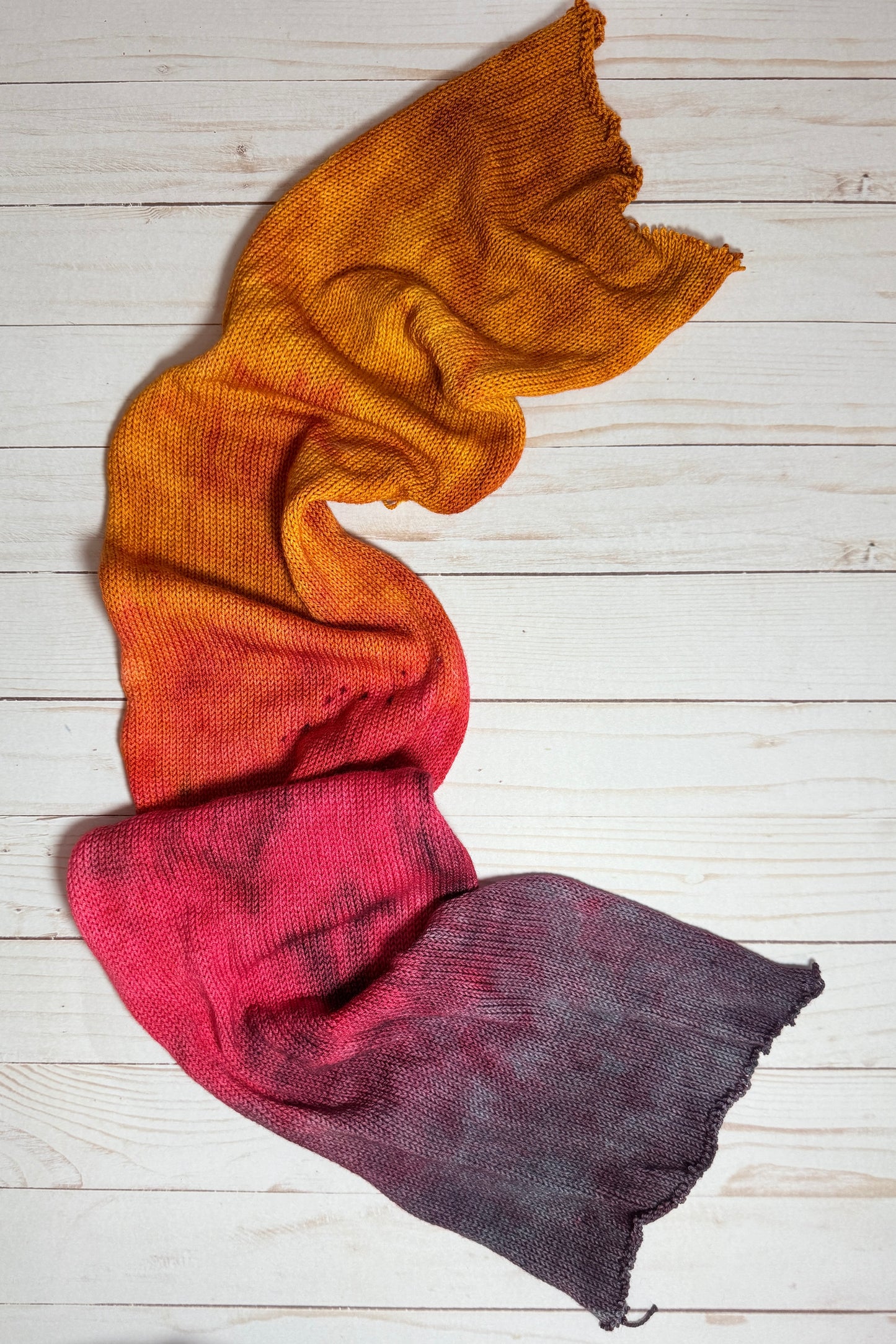 Smoke & Saffron (Gradient Color Cake)