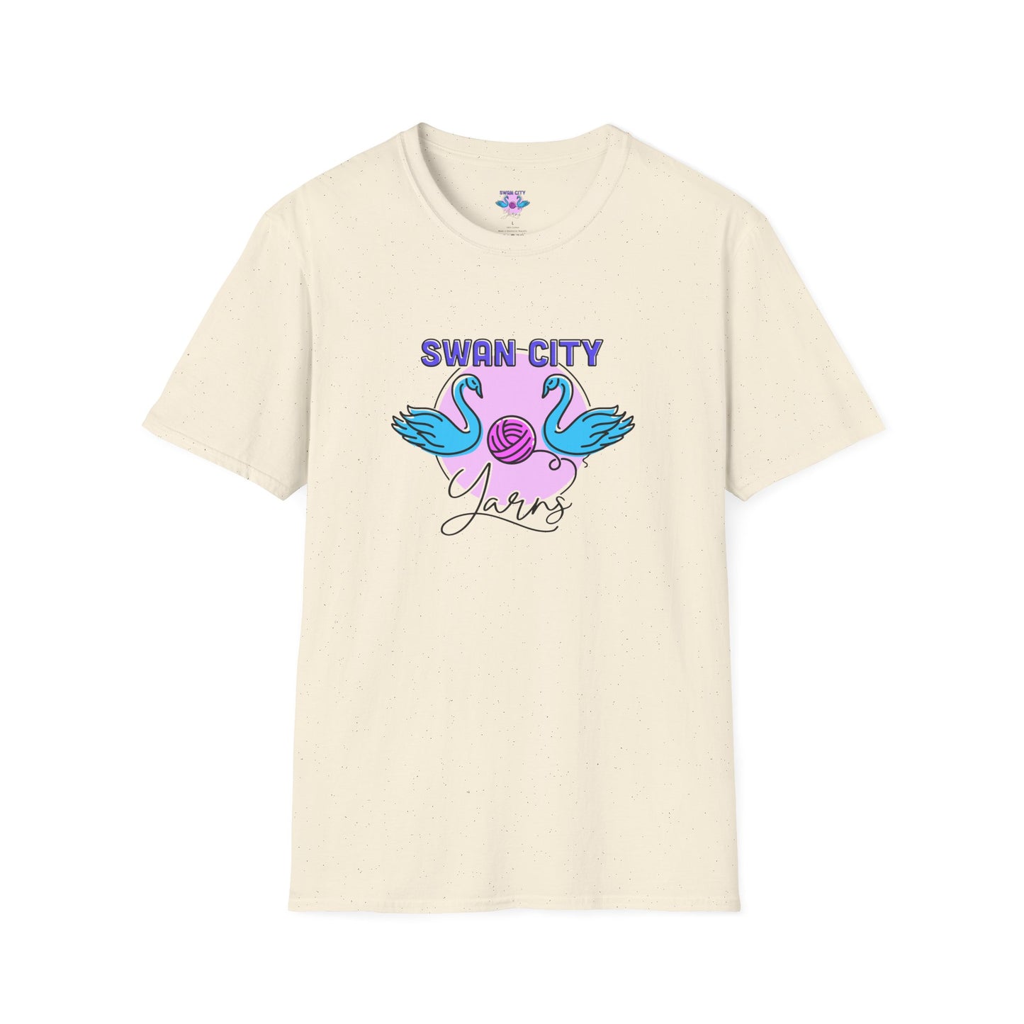Swan City Yarns Unisex Softstyle T-Shirt - Fun & Colorful Yarn Lover Tee