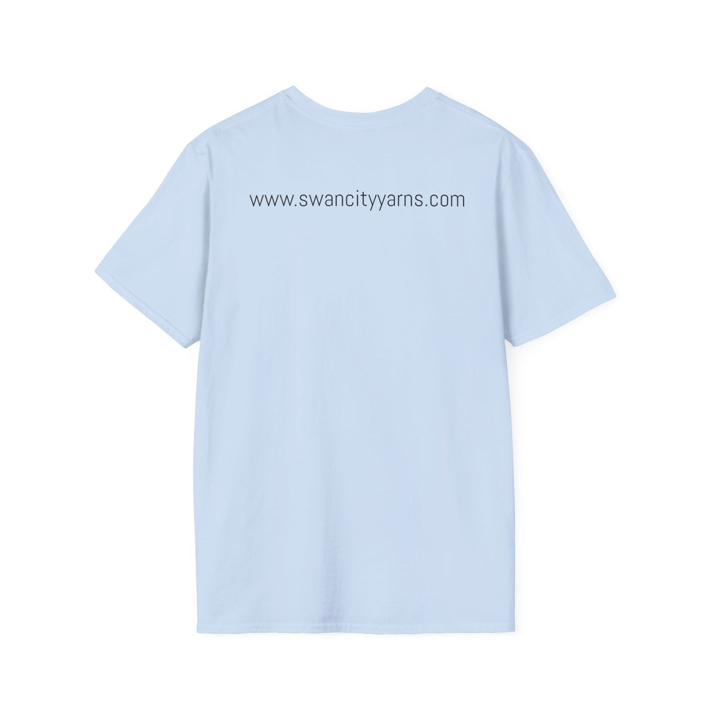 Swan City Yarns Unisex Softstyle T-Shirt - Fun & Colorful Yarn Lover Tee