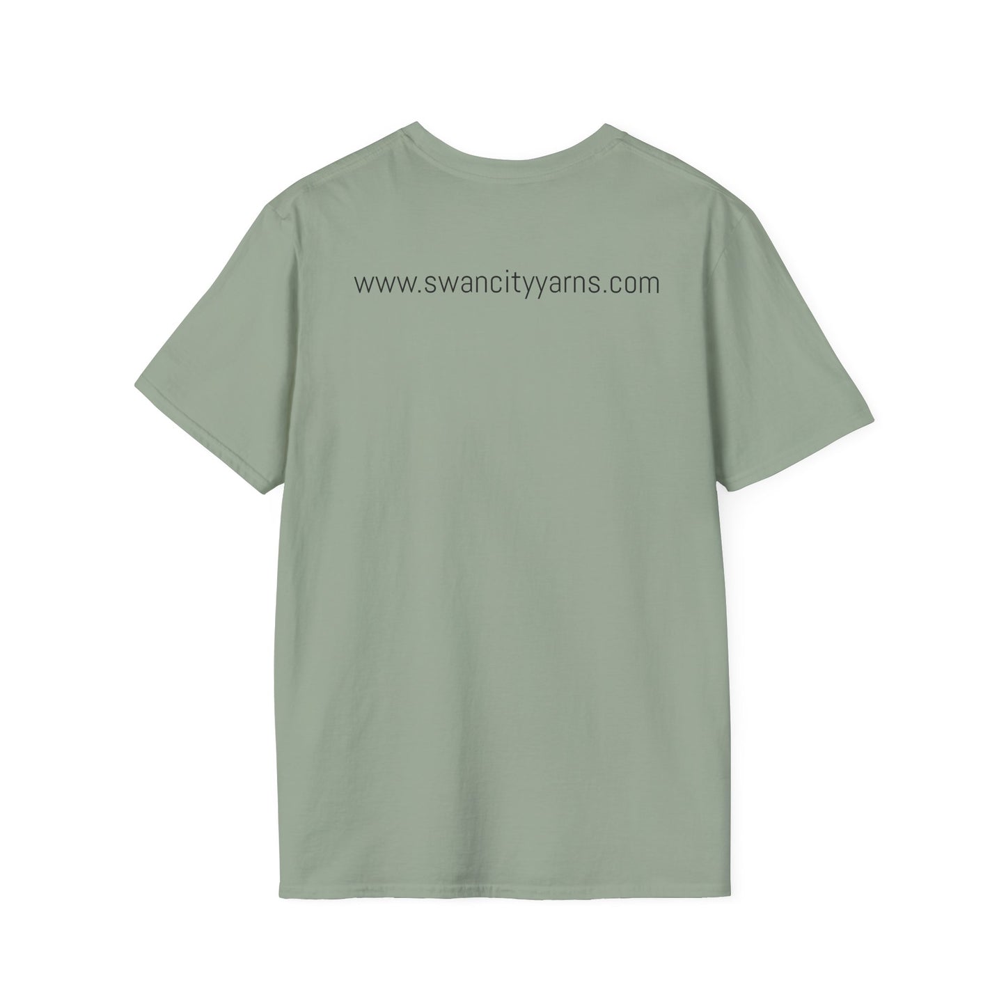 Swan City Yarns Unisex Softstyle T-Shirt - Fun & Colorful Yarn Lover Tee