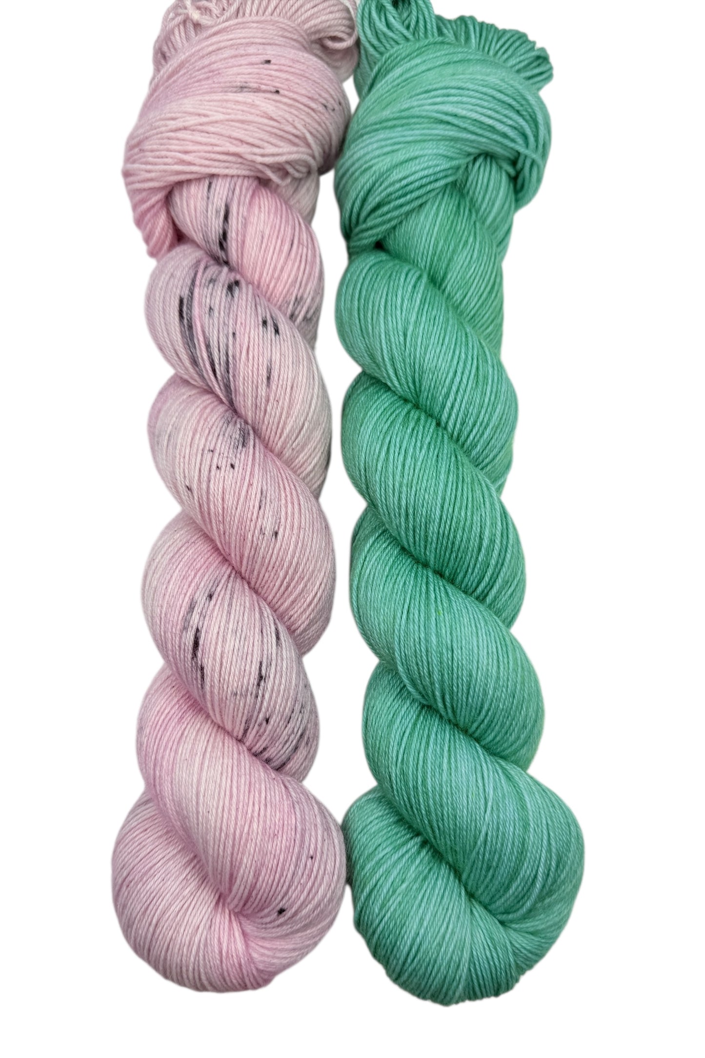 Ichabod's Blush & Misty Mountain - Coordinating Cousins (DYED-TO-ORDER)