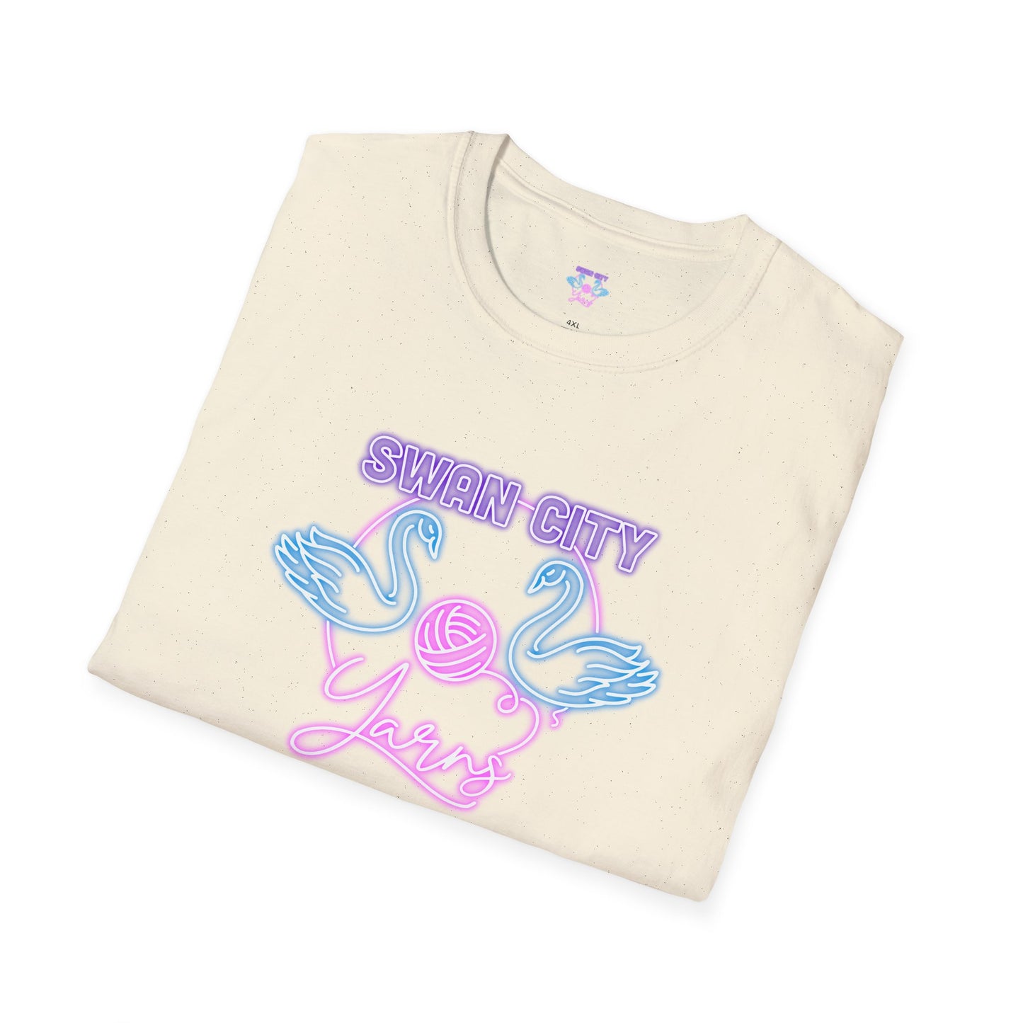 Swan City Yarns Unisex Softstyle T-Shirt - Cozy & Creative Apparel for Yarn Lovers