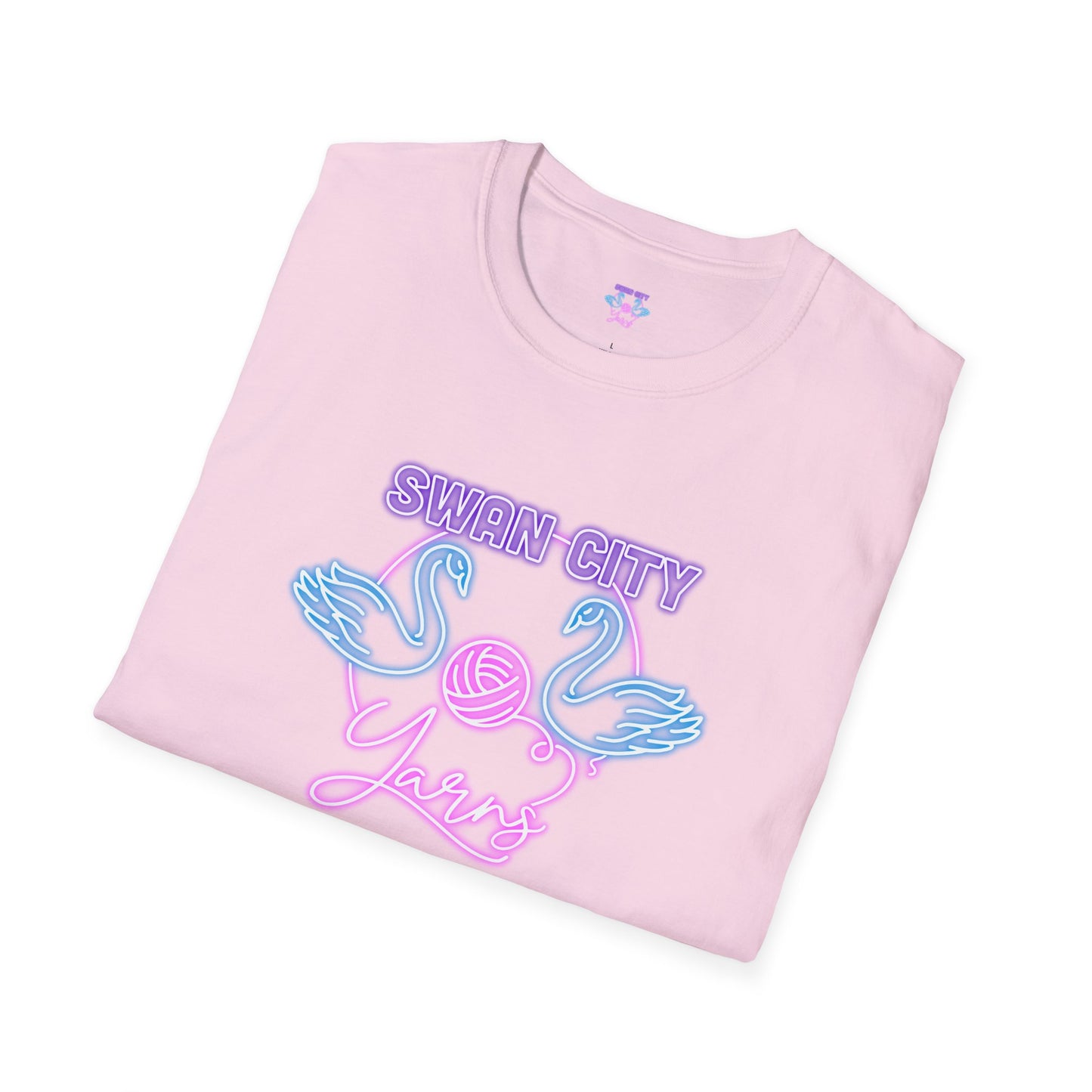 Swan City Yarns Unisex Softstyle T-Shirt - Cozy & Creative Apparel for Yarn Lovers