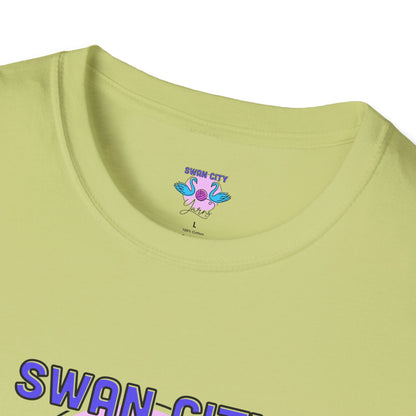 Swan City Yarns Unisex Softstyle T-Shirt - Fun & Colorful Yarn Lover Tee