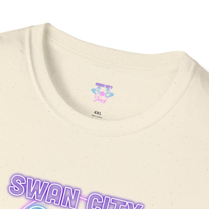 Swan City Yarns Unisex Softstyle T-Shirt - Cozy & Creative Apparel for Yarn Lovers