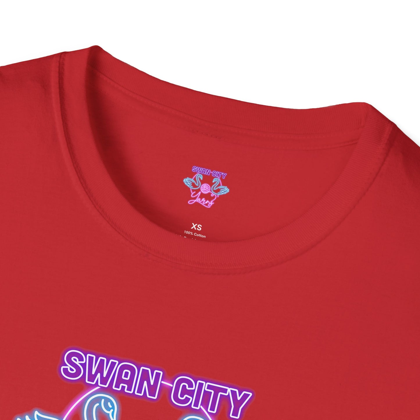 Swan City Yarns Unisex Softstyle T-Shirt - Cozy & Creative Apparel for Yarn Lovers