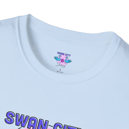 Swan City Yarns Unisex Softstyle T-Shirt - Fun & Colorful Yarn Lover Tee