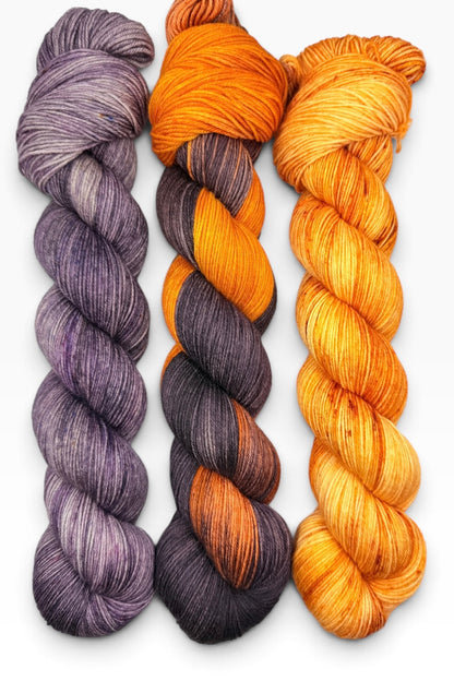 Bearded Iris & Earthwalker Sunflower - Coordinating Cousins (DYED-TO-ORDER)