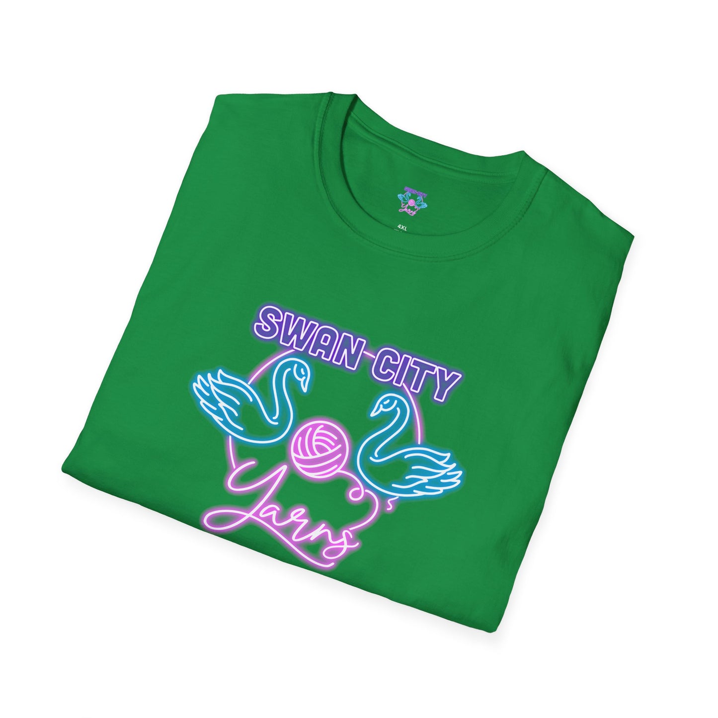 Swan City Yarns Unisex Softstyle T-Shirt - Cozy & Creative Apparel for Yarn Lovers