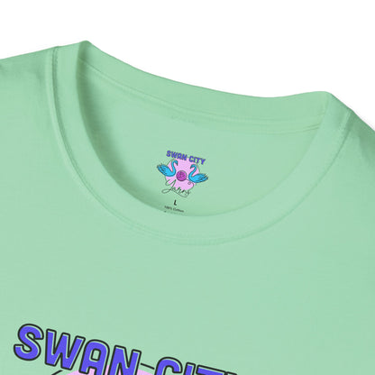 Swan City Yarns Unisex Softstyle T-Shirt - Fun & Colorful Yarn Lover Tee