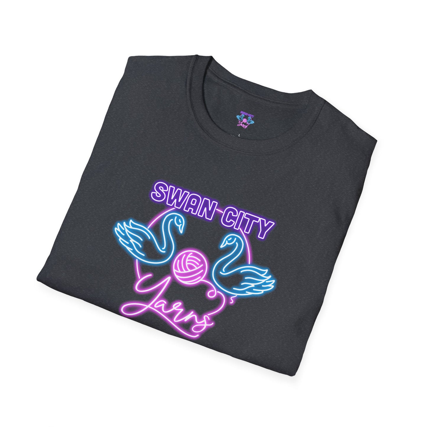 Swan City Yarns Unisex Softstyle T-Shirt - Cozy & Creative Apparel for Yarn Lovers