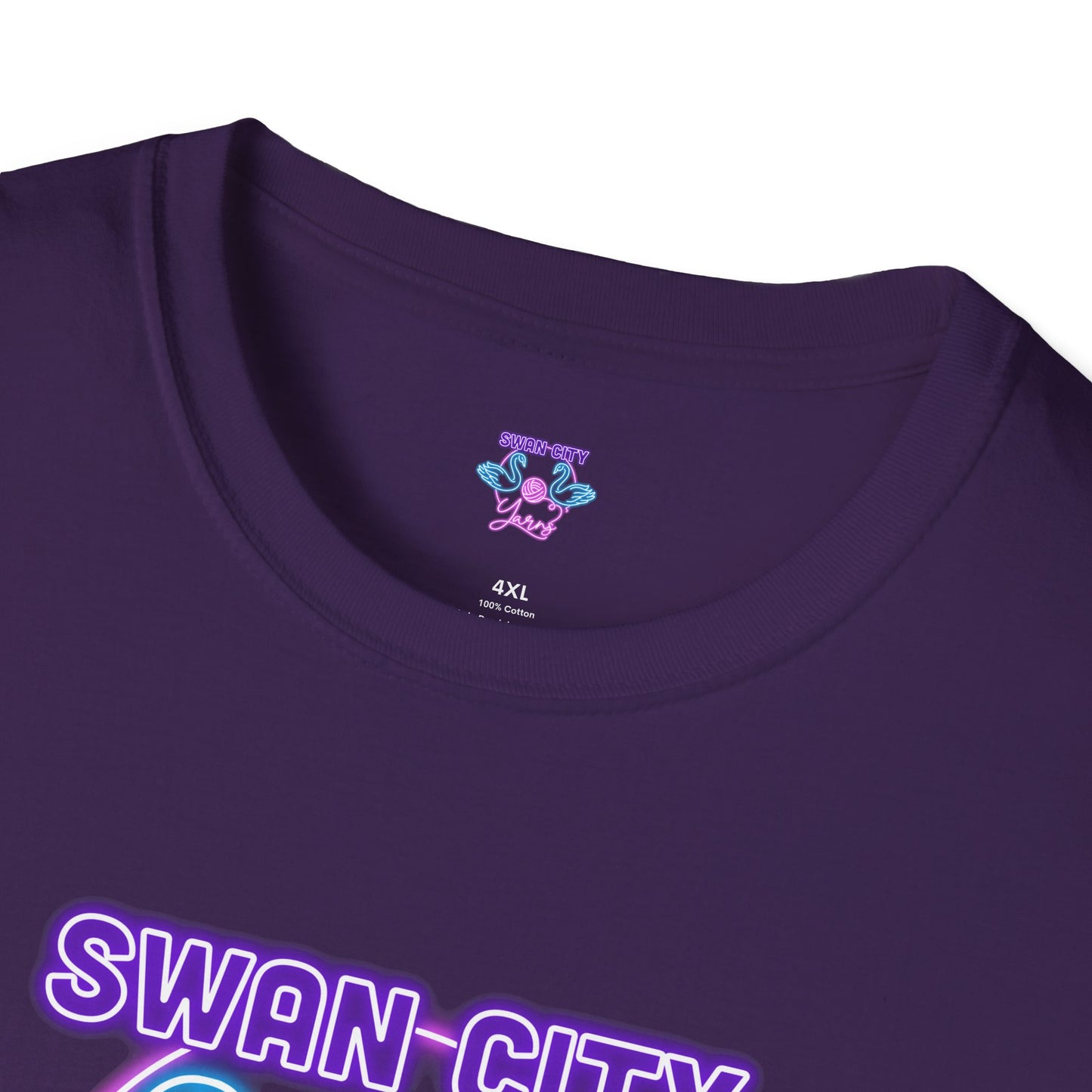 Swan City Yarns Unisex Softstyle T-Shirt - Cozy & Creative Apparel for Yarn Lovers