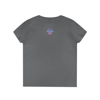 Reading & Knitting V-Neck Tee — "I Read and I Knit - That's What I Do" Graphic Shirt for Book Lovers & Crafters
