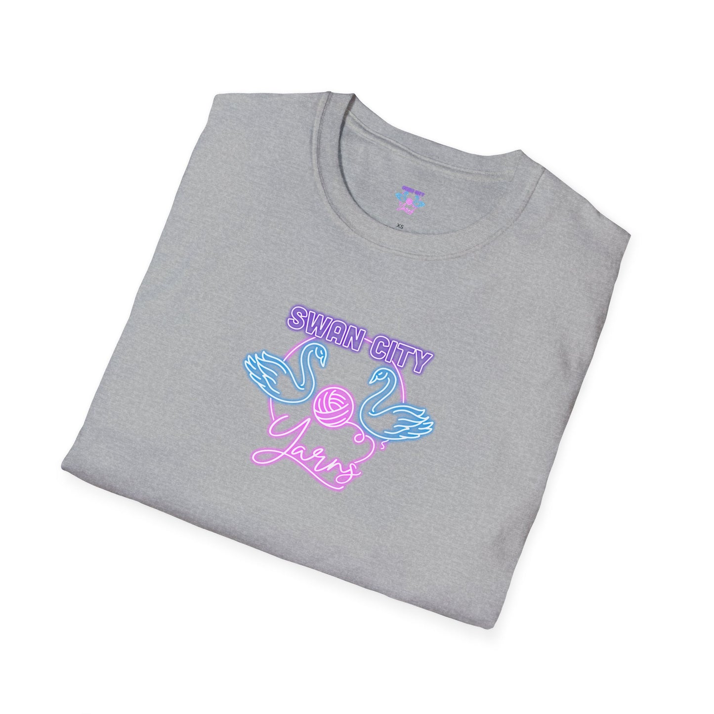 Swan City Yarns Unisex Softstyle T-Shirt - Cozy & Creative Apparel for Yarn Lovers