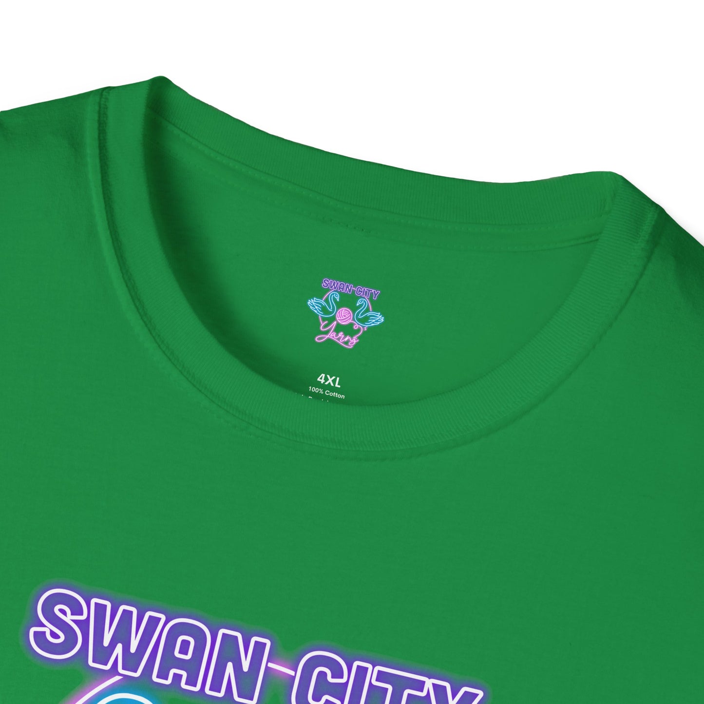 Swan City Yarns Unisex Softstyle T-Shirt - Cozy & Creative Apparel for Yarn Lovers