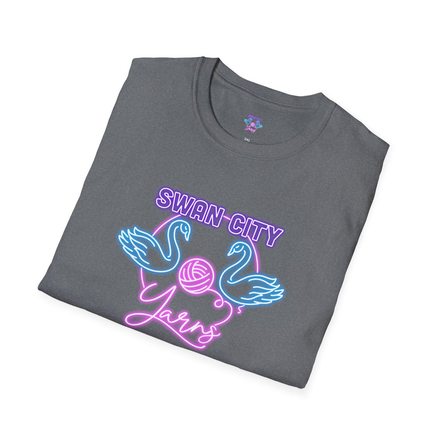 Swan City Yarns Unisex Softstyle T-Shirt - Cozy & Creative Apparel for Yarn Lovers