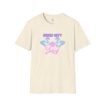 Swan City Yarns Unisex Softstyle T-Shirt - Cozy & Creative Apparel for Yarn Lovers