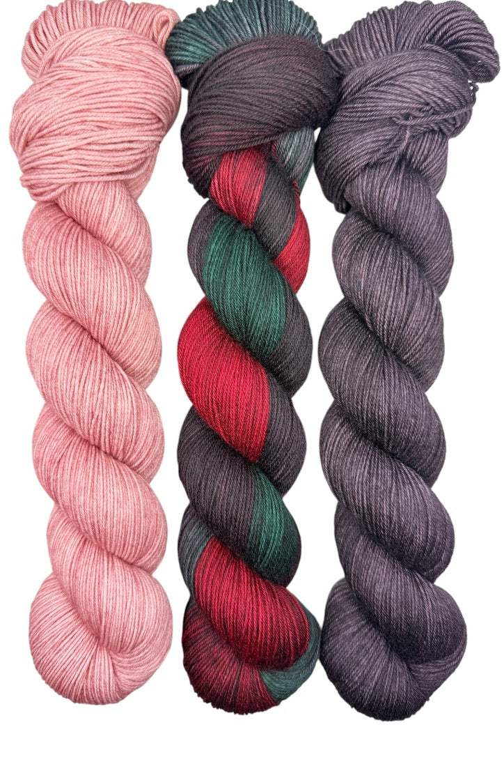 Head Over Heels & Hollyhock - Coordinating Cousins (DYED-TO-ORDER)