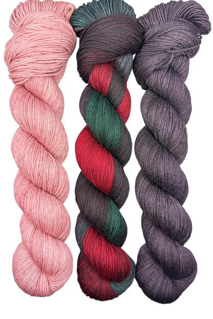 Head Over Heels & Hollyhock - Coordinating Cousins (DYED-TO-ORDER)