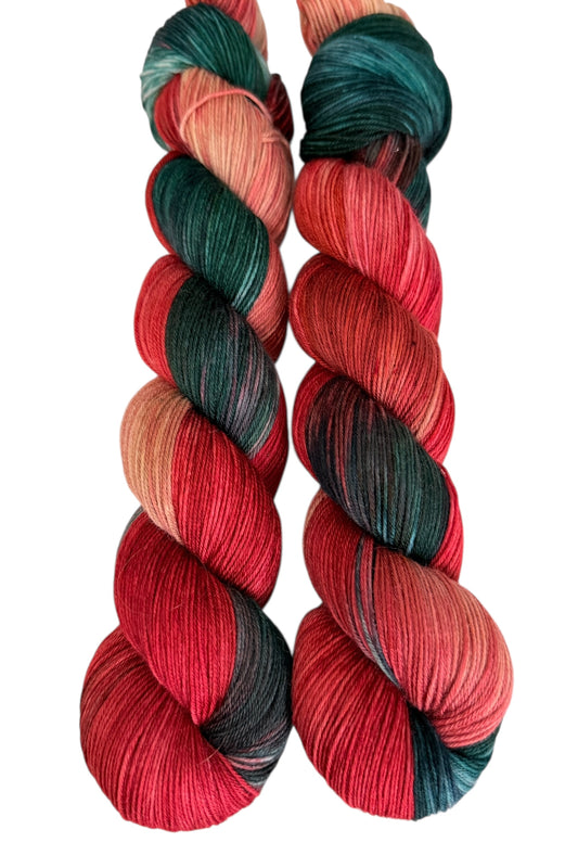 Cranberries & Evergreen - OOAK (Trusty Sock)