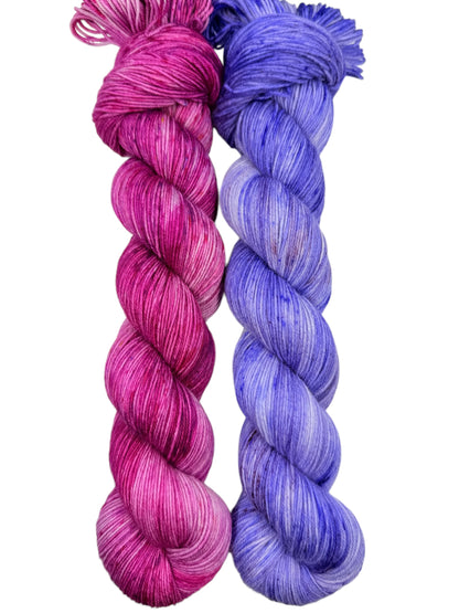 Ornamental Onion & Wild Lupine - Coordinating Cousins (DYED-TO-ORDER)