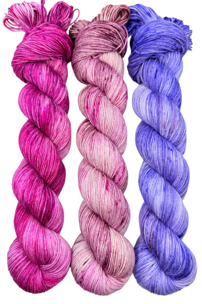 Ornamental Onion & Wild Lupine - Coordinating Cousins (DYED-TO-ORDER)