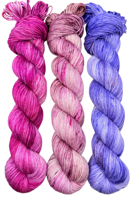 Ornamental Onion & Wild Lupine - Coordinating Cousins (DYED-TO-ORDER)