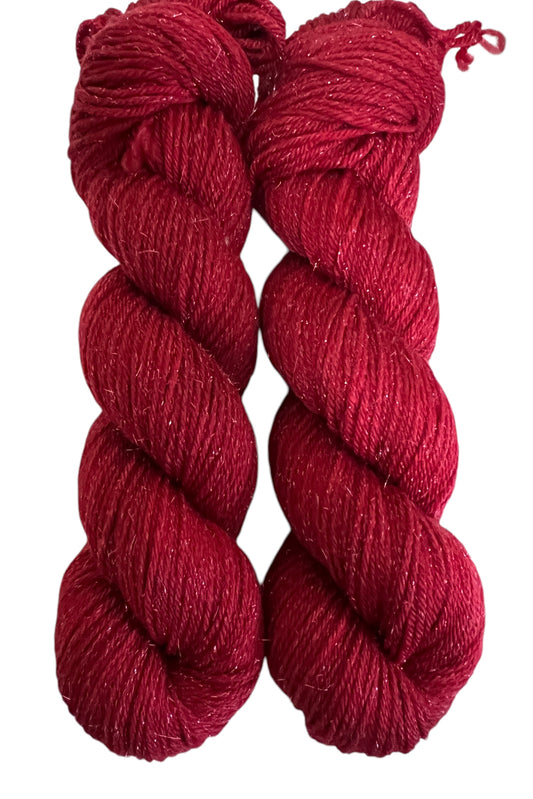 Spindleprick Red (Sparkly DK)